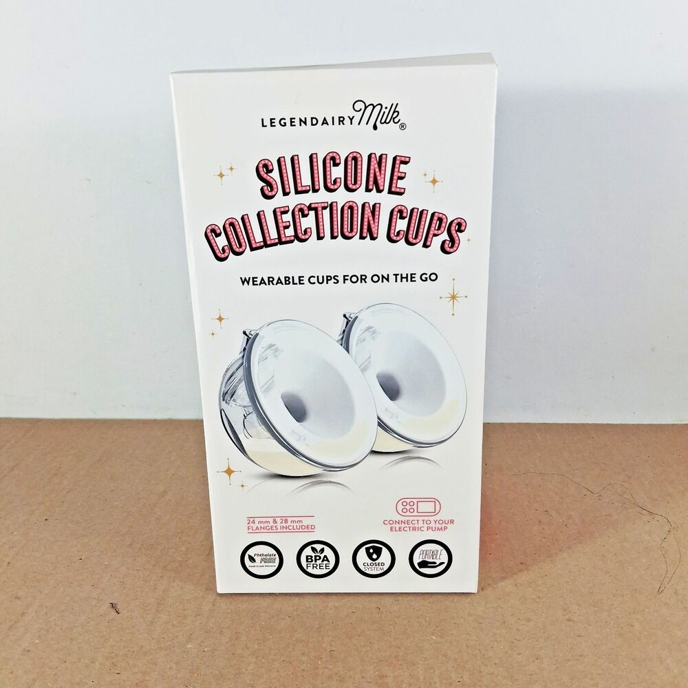 Legendairy Milk Silicone Collection Cups Wearable Hands Free On Go 24 28 mm NEW